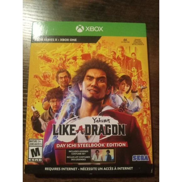 Yakuza: Like a Dragon SteelBook Xbox Series X/One – Day Ichi –SEGA TESTED&WORKS - Picture 1 of 6